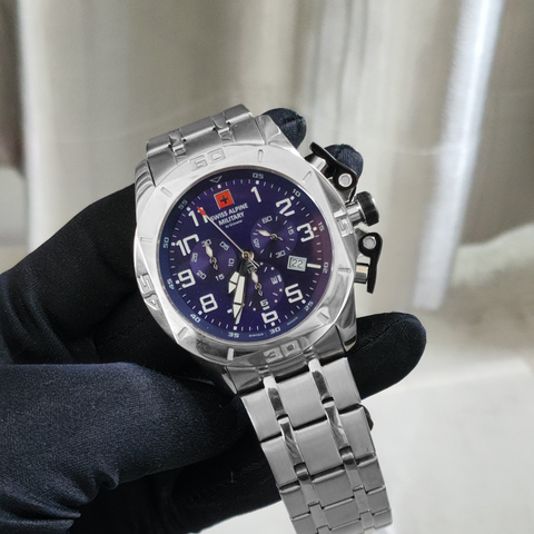  Đồng Hồ Nam Swiss Alpine Military 7063.9135 - Máy Cơ Automatic, Kính Sapphire, Chống Nước 100m 