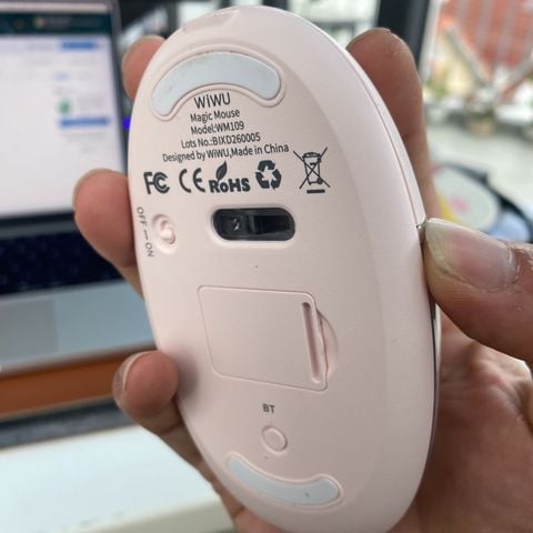  Chuột trong suốt WIWU WM109 Magic Mouse - Tối giản & có hiệu ứng đèn RGB 