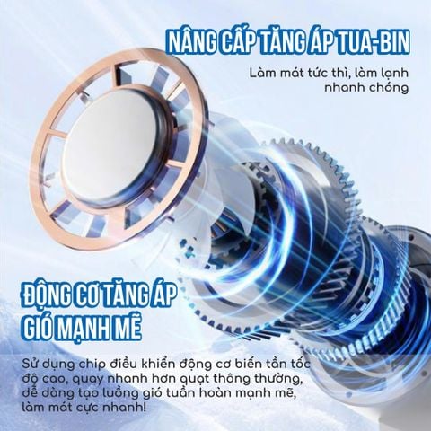  Quạt Cầm Tay Tanaka M8: Làm Mát Lạnh Công Nghệ TEC Ice Cooling, Pin 3000mAh Dùng 15 Giờ 
