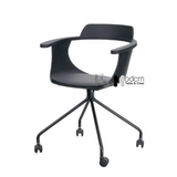 Ghế tiếp khách thân nhựa chân bánh xe NARA2-S1