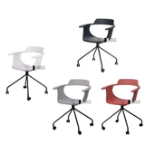 Ghế tiếp khách thân nhựa chân bánh xe NARA2-S1