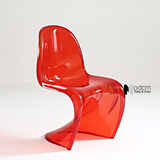 Ghế cafe nhựa trong suốt Panton-PC