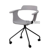 Ghế tiếp khách thân nhựa chân bánh xe NARA2-S1