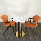 Bàn cafe mặt đá tròn 60cm TE1553-06E