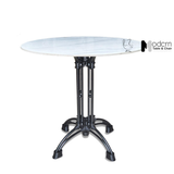 Bàn nhà hàng mặt đá chân hợp kim nhôm TE07003A-08E