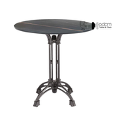 Bàn nhà hàng mặt đá chân hợp kim nhôm TE07003A-08E