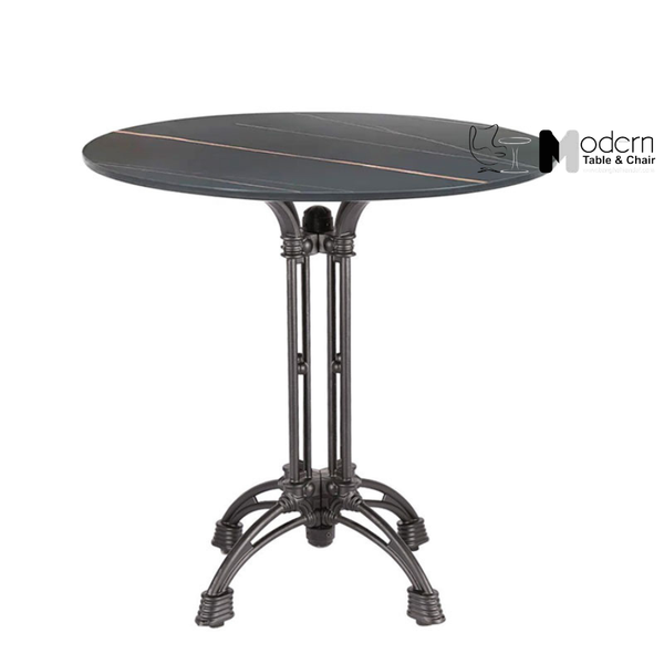 Bàn nhà hàng mặt đá chân hợp kim nhôm TE07003A-08E