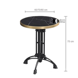 Bàn nhà hàng sân vườn mặt đá phiến TE07003-08EC