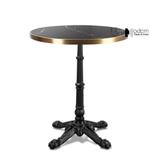 Bàn nhà hàng sân vườn mặt đá tròn TE07002-07EC