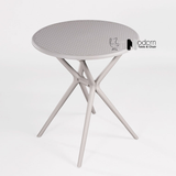 Bàn ăn tròn nhựa đúc ngoài trời TE10001-65S