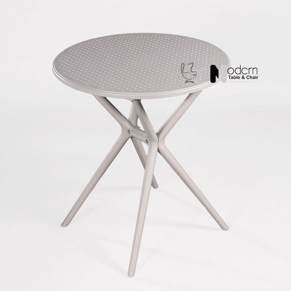 Bàn ăn tròn nhựa đúc ngoài trời TE10001-65S