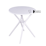 Bàn ăn tròn nhựa đúc ngoài trời TE10001-65S