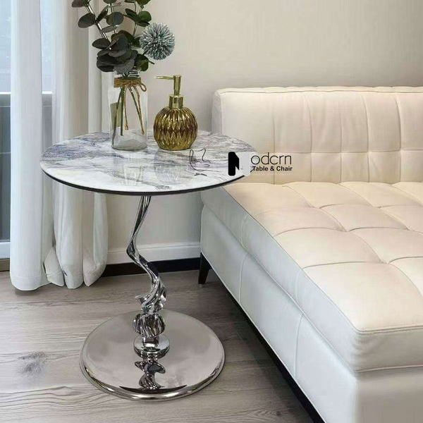 Bàn decor phòng khách mặt đá vân mây TS16003-05E