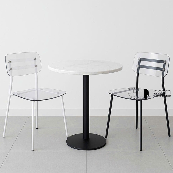 Ghế cafe fastfood thân nhựa chân sắt CC01003-PC