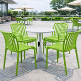 Bộ bàn ghế cafe fastfood nhựa đúc nhiều màu TE1550-65S_CC1580-S