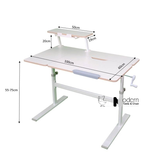 Bàn học bài công thái học mặt MDF TF01001-10W