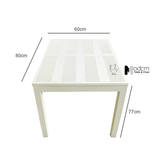 Bàn ăn mặt nhựa ngoài trời nhỏ gọn TN10001-08S