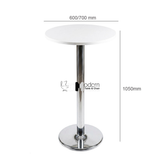 Bàn bar cao mặt gỗ chân inox bóng TB27001-06W