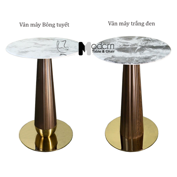 Bàn Tiếp Khách Mặt Đá Tròn 60cm TE1554-06E