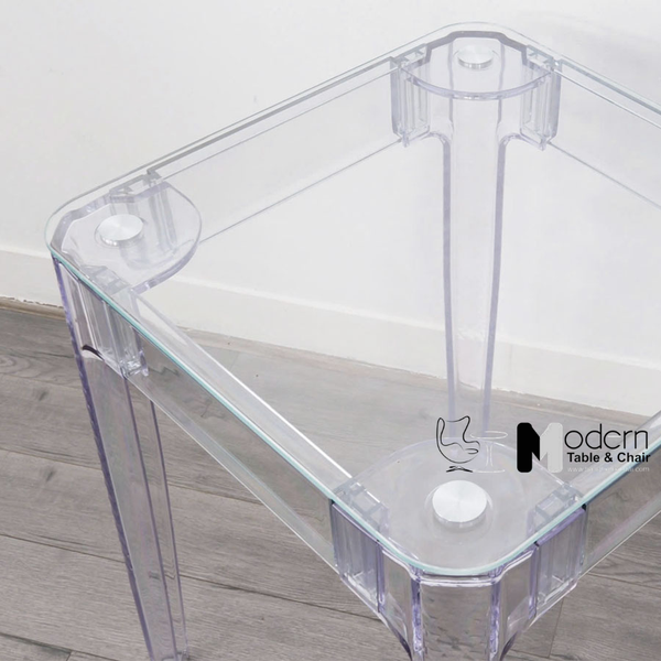 Bàn tiếp khách mặt kính khung nhựa trong suốt TE1540-08G