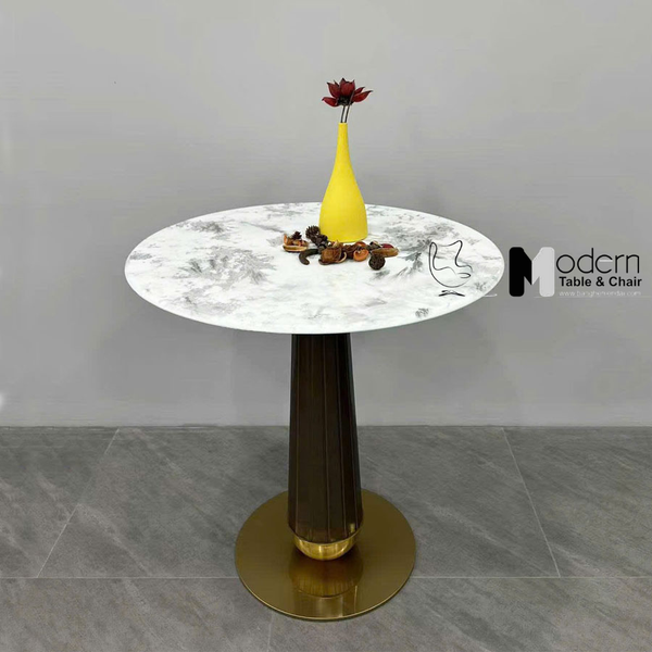 Bàn Tiếp Khách Mặt Đá Pha Lê Nhập Khẩu 80cm TE1553-08E