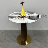 Bàn Cafe Mặt Đá Tròn 80cm Nhập Khẩu TE1554-08E