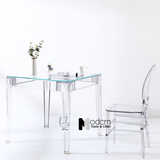 Bàn tiếp khách mặt kính khung nhựa trong suốt TE1540-08G