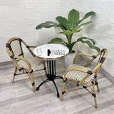 Bàn nhà hàng sân vườn mặt đá phiến TE07003-08EC