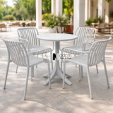 Bộ bàn ghế cafe fastfood nhựa đúc nhiều màu TE1550-65S_CC1580-S