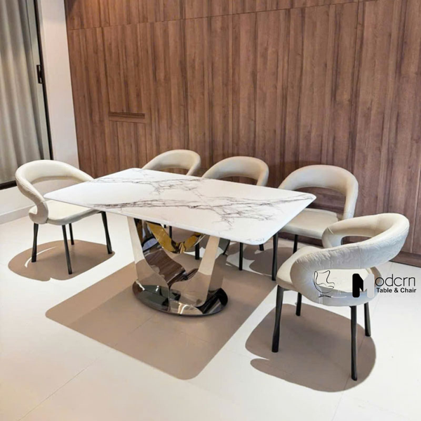 Ghế phòng ăn lưng hở bo cong hiện đại CN16002-P