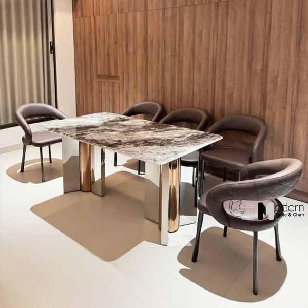 Ghế phòng ăn lưng hở bo cong hiện đại CN16002-P