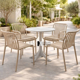 Bộ bàn ghế cafe fastfood nhựa đúc nhiều màu TE1550-65S_CC1580-S