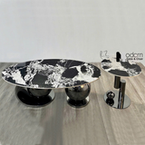 Bàn sofa mặt đá oval sang trọng TS0976-13E