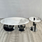 Bàn sofa mặt đá oval sang trọng TS0976-13E