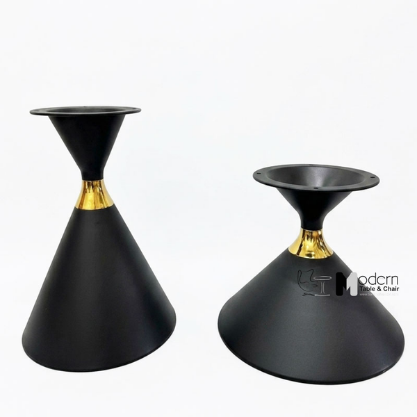 Bộ bàn trà đôi mặt đá chân sắt viền vàng SL TS0971 / 0972-68E