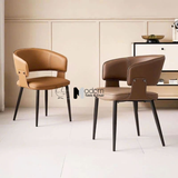 Ghế phòng ăn có tay nệm da cao cấp CN23001-P