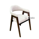 Ghế ăn nệm vải khung gỗ ASH ABIO 12-F