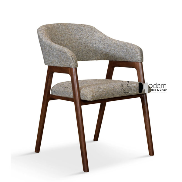 Ghế ăn nệm vải khung gỗ ASH ABIO 12-F