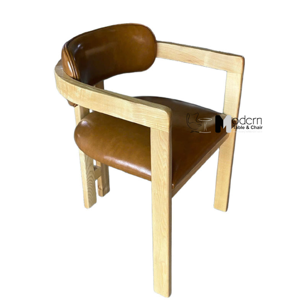 Ghế tiếp khách khung gỗ có tay vịn PALO 12-F