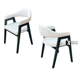 Ghế ăn nệm vải khung gỗ ASH ABIO 12-F