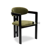 Ghế tiếp khách khung gỗ có tay vịn PALO 12-F