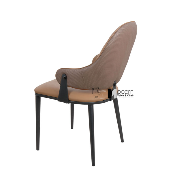 Ghế nhà hàng nệm da chân sắt có tay CN16012-P