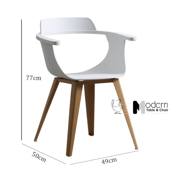 Ghế phòng ăn thân nhựa có nệm NARA - S1
