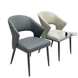 Ghế phòng ăn chân sắt có lưng tựa CN16008-P