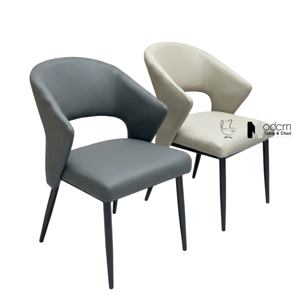 Ghế phòng ăn chân sắt có lưng tựa CN16008-P