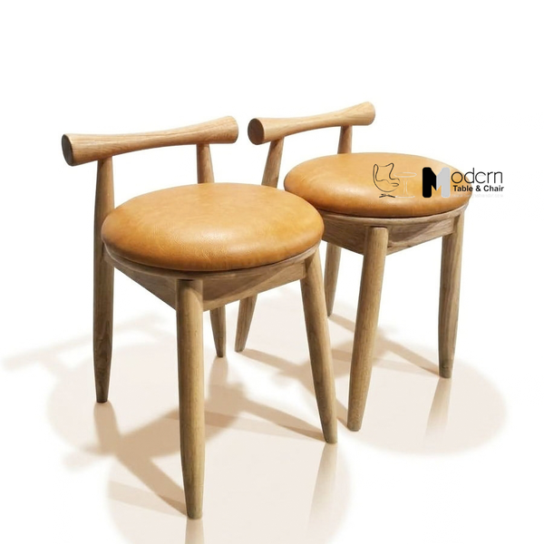 Ghế ăn khung gỗ lưng thấp nhỏ gọn CN11 Rolly-P