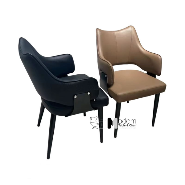 Ghế nhà hàng nệm bọc da chân sắt sơn tĩnh điện CN23003-P