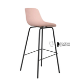 Ghế bar thân nhựa chân sắt cố định CB01001-S