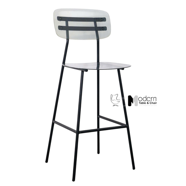 Ghế quầy bar thân nhựa trong suốt CB01003-PC