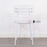 Ghế cafe fastfood thân nhựa chân sắt CC01003-PC